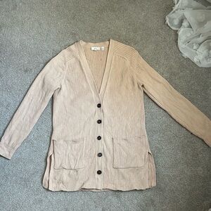 A.L.C. Light Tan Button-Up Cardigan